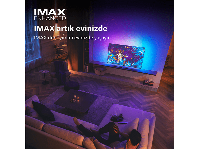 Philips 65OLED807 65" 164 Ekran Uydu Alıcılı Android Smart 4 Taraflı Ambilight 4K Ultra HD OLED TV